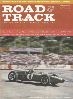 ROAD & TRACK 1960 OCT - NEW F-1 COOPER, TEMPEST